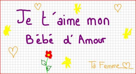 Moi aussi JE T'AIME !